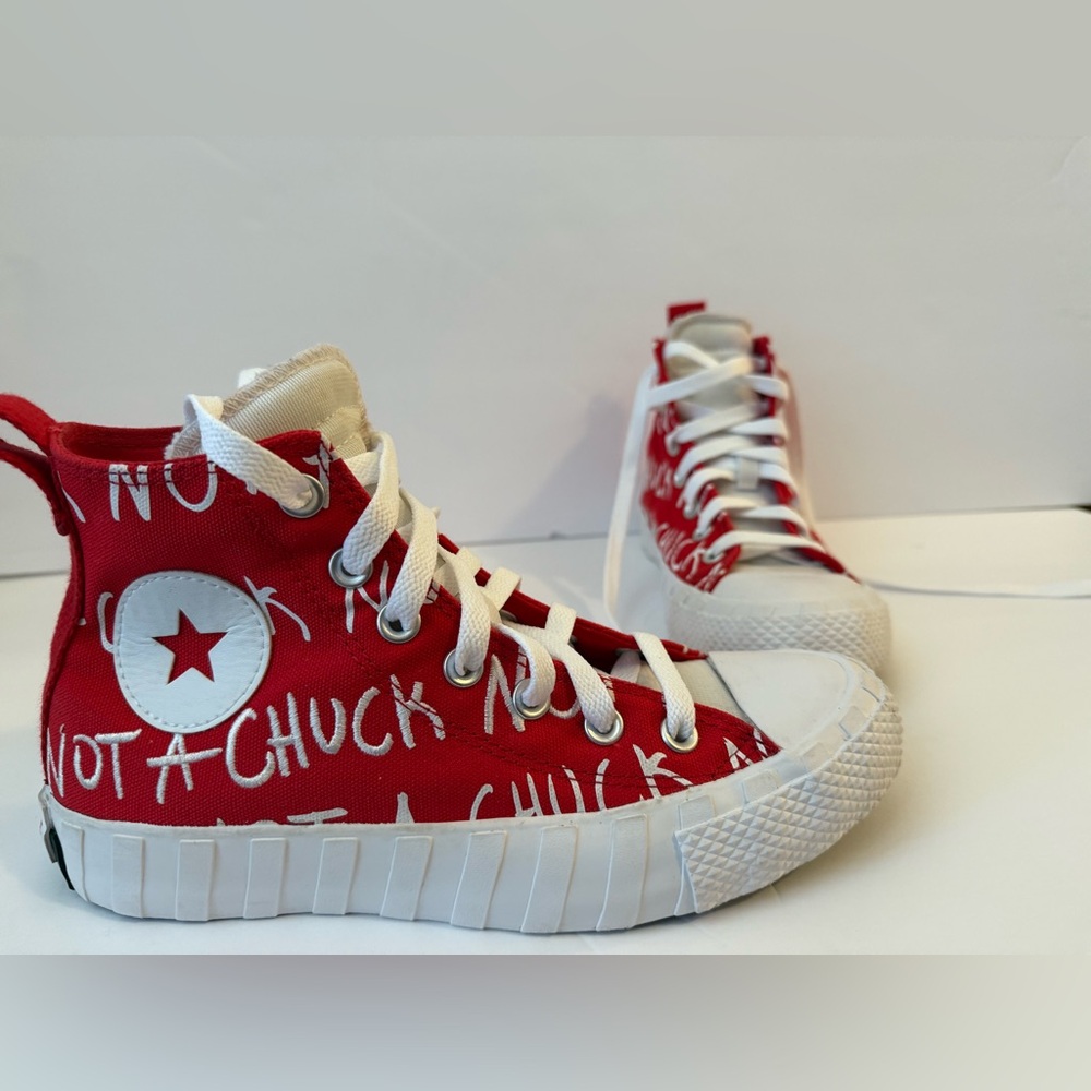 Converse Chuck Taylor "Not A Chuck" High‎ Top Sneakers Red US 5 UK 4.5